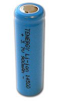 Tenergy Li-Ion 14500 Cylindrical Rechargeable AA size 3.7V 900mAh