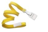 Yellow Flat Braid Break-Away Lanyard with Gripper 30