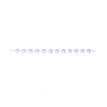 BrandTech 781294 Plastic PCR 12-Domed Cap Strip, Blue (Pack of 125)