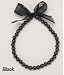 Pearl Dog Necklace - Black