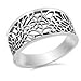 Sterling Silver 925 Victorian Leaf Filigree Vintage Style Ring 925 (Sizes 3-15)