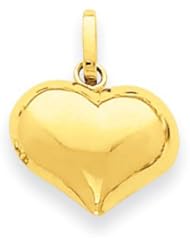 14k Gold Heart Charm
