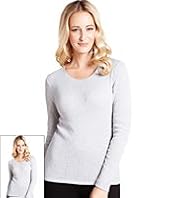 2 Pack Long Sleeve Pointelle Thermal Tops
