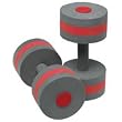 Speedo Aqua Fitness Barbells (Pair) - Charcoal/Red