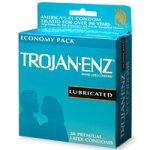 Trojan-Enz Latex Condoms, Lubricated, 36-Count Boxes (Pack of 2)