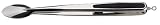 Pedrini Black & Satin Barbeque Tongs Stainless Steel