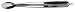 Pedrini Black & Satin Barbeque Tongs Stainless Steel