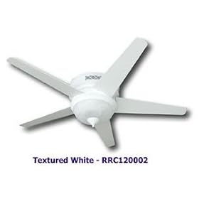 Reiker Textured One-Light 52-Inch 5-Blade Ceiling Fan, White Frosted Globe by Reiker