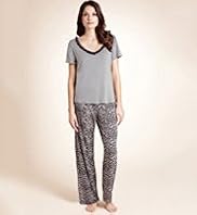 Per Una V-Neck Animal Print Pyjamas