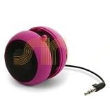 U-Bop UHM77UC Rechargeable Mini-Multi-media Speakers (Pink) 3.5mm Jack. Suits: Micro USB Nokia 5610 , 6555 , 7900 Prism , 8600 Luna , 8800 Arte, N96