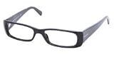 Prada PR17LV 1AB1O1 Eyeglasses Gloss Black Frame Size
