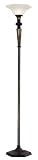 Kenroy Home 31512GBRZ Georgetown One-Light Torchiere, Golden Bronze with White Glass Globe