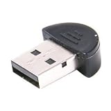 Tiny Bluetooth Wireless USB Adapter Dongle (Black) Windows Vista/XP/2000 Plug and Play