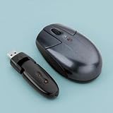 Cordless Mini USB Mobile Optical Mouse, Rechargable Batteries, Metallic Graphite