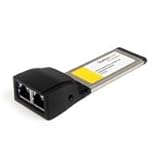 StarTech.com Dual Port ExpressCard Gigabit Laptop Ethernet NIC Network Adapter Card (EC2000S)