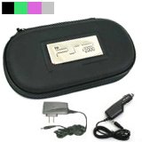 3 in 1 PSP Slim Sony PSP 3000 PSP 2000 Travel Case PSP Safe Case PSP Airform Aero Case for Sony PSP Slim ONLY Car Charger for Sonly Psp Console Psp Slim Travel Charger for Playstation Psp Slim Many color available
