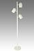 Tools & Hardware : Grandrich G-1117WHT 3 Light Tree Floor Lamp White