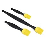 Barbecue Brush Set of 3 Silicone Brushes