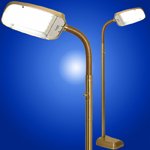 BlueMax 70w Brass Dimmable Floor Lamp by BlueMax