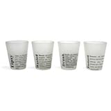Kikkerland Drunk Shot Glasses, Set of 4
