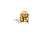 14K Yellow Gold Genuine Square Citrine Pendant