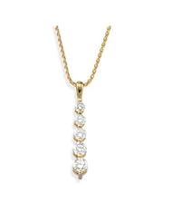 Journey Diamond Jewelry! 14k Yellow-gold 1CTTW Polished Pendant-necklace
