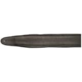 3 1/2 Soft Padded Leather Guitar Strap Black