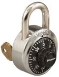 Master Lock Combination Padlock - 3/4 Shackle - With Key Access
