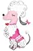 French Poodle Mylar Birthday Balloon Party Supplies