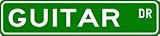 GUITAR Street Sign ~ Custom Aluminum Street Signs