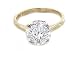 Certified 0.20 Carat J I1 Round Cut Diamond Engagement Solitaire Ring in 18ct Solid Yellow Gold