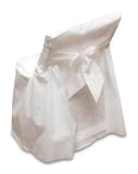 Review Des Bijoux  / Disposable White Folding Chair Covers - Linen Like