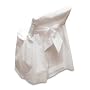Disposable White Folding Chair Covers - Linen Like