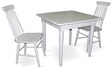 International Concepts 34 inch Square Cafe Table - White