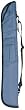 Grey Nylon Billiards Pool Cue Case with Plush Interior - Billiards Equipment
