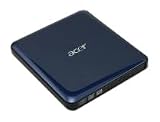 Acer externes SuperMulti DVD-RW mit USB Data / Strom Kabel - blau glaenzend