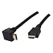 CABLE HDMI 1.3 AVEC CONNECTEUR COUDE PLAQUE OR