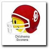 Happy Balls NCAA Football Helmet Antenna Topper, Oklahoma Sooners