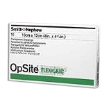 Smith and Nephew OpSite Flexigrid 4 Inches x 4 3/4 Inches Transparent Adhesive Dressing 10 ea Smith and Nephew OpSite Flexigrid 4 Inches x 4 3/4 Inches Transparent Adhesive Dressing 10 ea