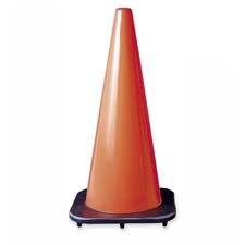 Childrens Toyshop  Office Products : Traffic Cone, 18", Black Base, Orange, Sold as 1 each