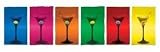Martini Glasses Pop Art - Poster - Framing Options