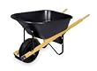 Westward 2MVU7 Wheelbarrow, Cap 6 Cu-Ft, Poly-Resin