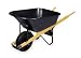 Westward 2MVU7 Wheelbarrow, Cap 6 Cu-Ft, Poly-Resin
