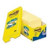 Cabinet Pack, 3 x 3, Canary Yellow, 18 90-Sheet Pads/pack