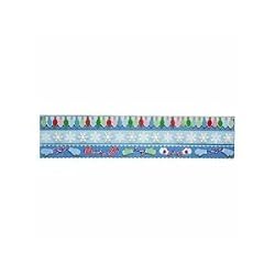 Martha Stewart Crafts - Christmas - 3 Dimensional Border Stickers with Glitter Accents - Winter Wonderland