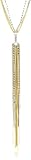 ABS By Allen Schwartz Rock Steady Clear Crystal Tassel Necklace