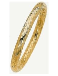8mm 14k Fancy Bangle Bracelet
