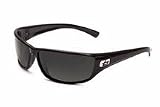 Python Sport Collection Sunglasses (Shiny Black Frame and Polarized TNS Lenses) from Bolle
