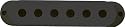 SINGLE COIL PICKUP COVER BLACK (SET OF 3)