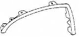 01-04 TOYOTA RAV4 FRONT WHEEL OPENING MOLDING LH (DRIVER SIDE) SUV, Flare, Primed-Gray (2001 01 2002 02 2003 03 2004 04) T221304 7561242080C0